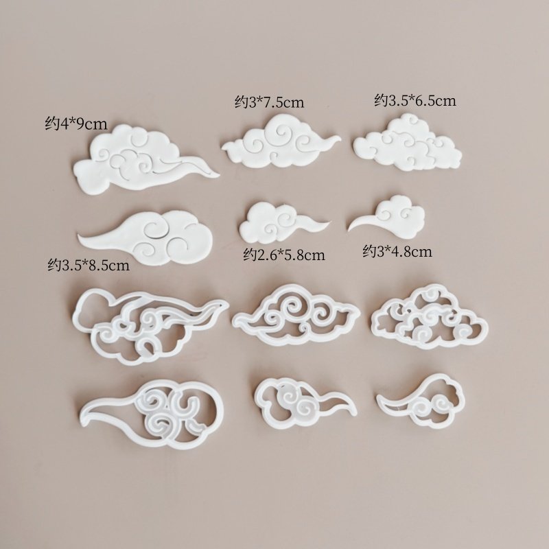 蛋糕切模大小寿桃祥云白色云朵翻糖模具模切蛋糕烘焙切模包邮