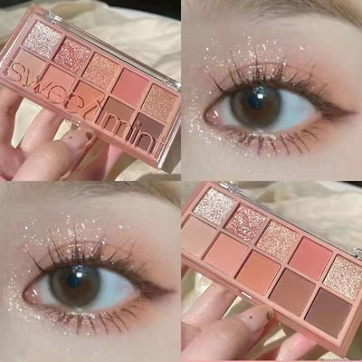 十色眼影盘哑光纯欲奶茶大地色