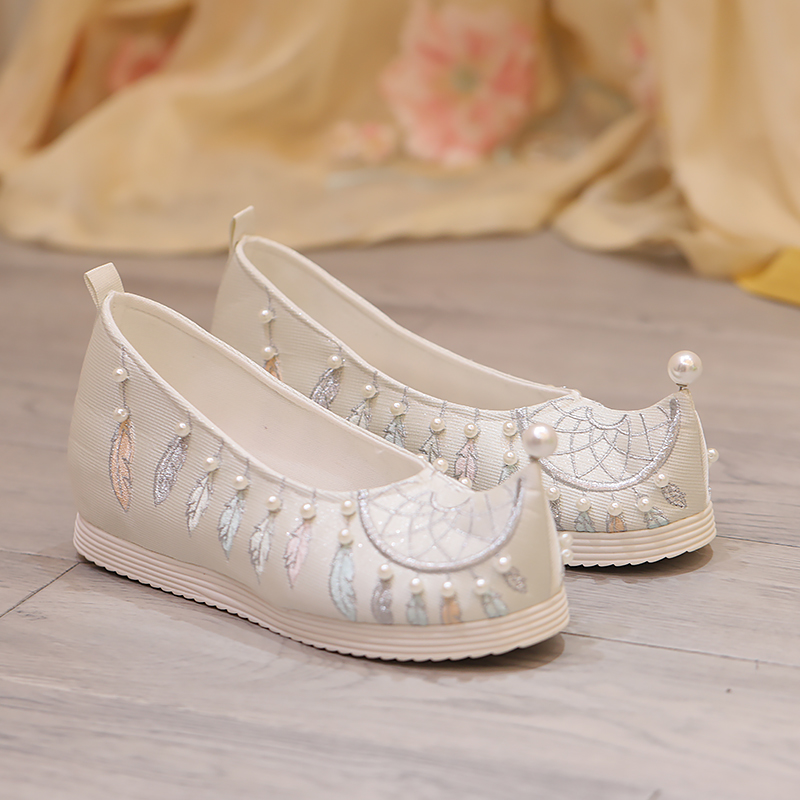 内增高绣花鞋绣食才坊复古桥头乡