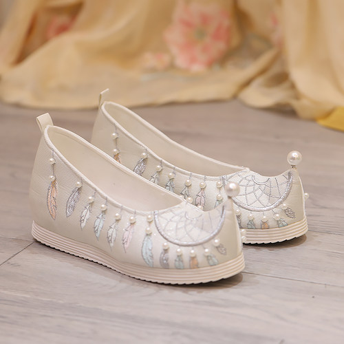 内增高绣花鞋绣食才坊复古桥头乡