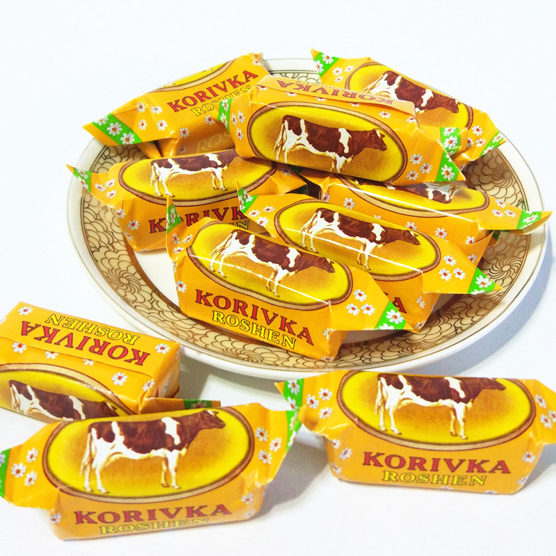 俄罗斯进口如胜炼乳牛奶糖糖果  喜糖休闲零食品奶酪糖250g