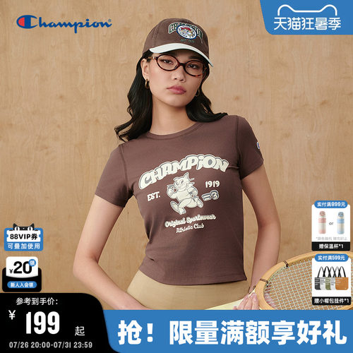 Champion冠军美式复古女款短袖