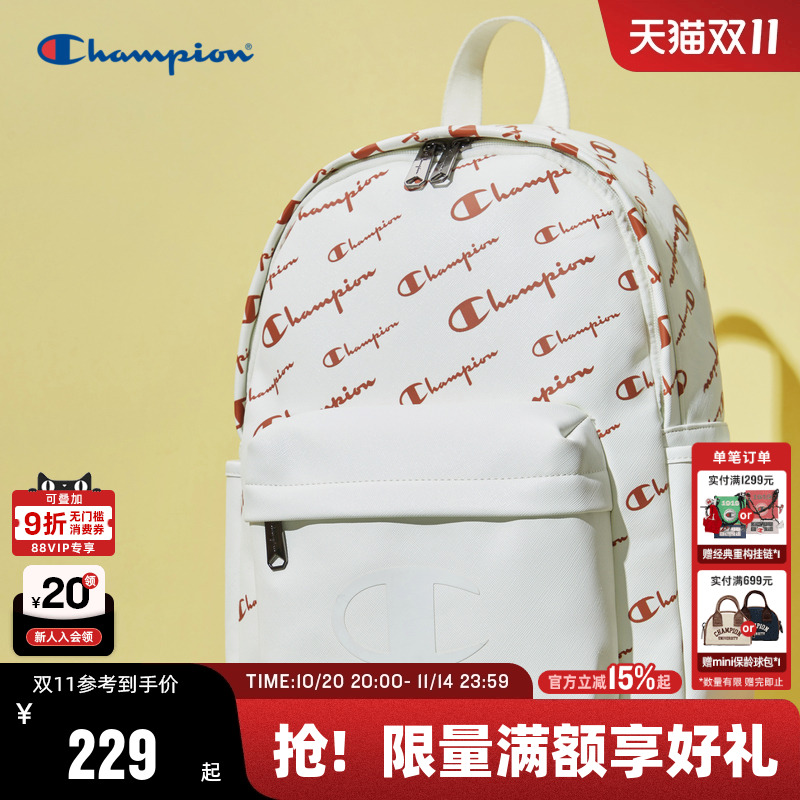 Champion冠军logo美式双肩包男女