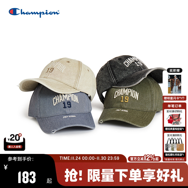 Champion冠军复古水洗棒球帽