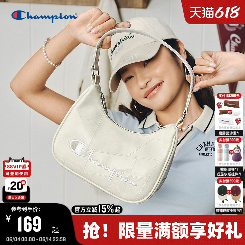 Champion冠军腋下包2026夏季新款女小巧白色单肩包复古通勤手提包