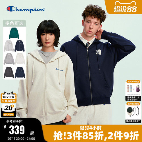 Champion连帽开衫卫衣情侣款