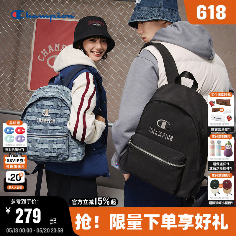 Champion冠军双肩包26夏季新款男女情侣潮流休闲户外校园书包通勤