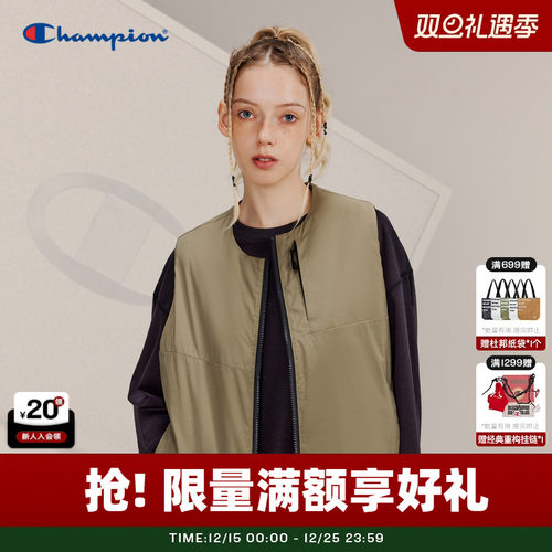 Champion冠军棉服马甲情侣