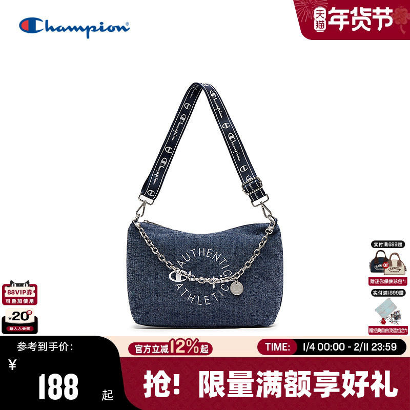 Champion冠军单肩包25秋冬新款幸运饼干包女款时尚潮流链条斜挎包