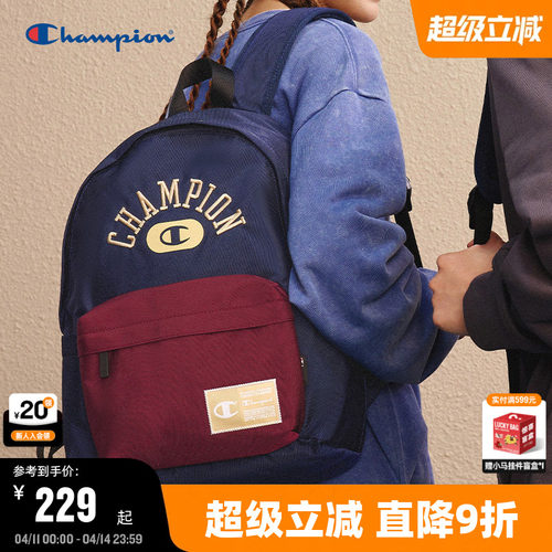 Champion冠军美式复古背包双肩包