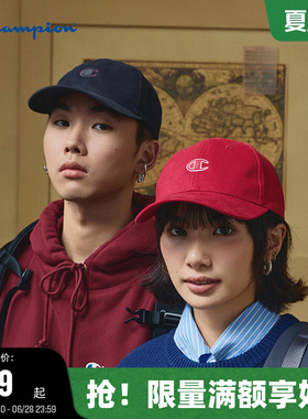 Champion冠军鸭舌帽2025秋冬新款小脸帽女复古红色棒球帽男运动帽