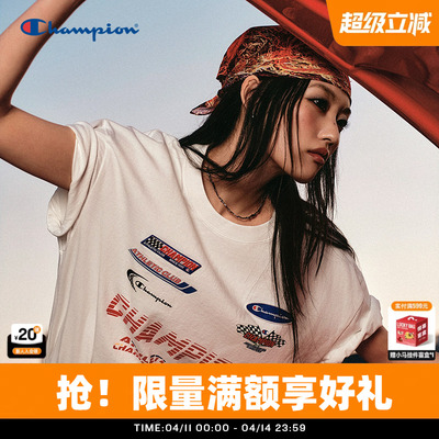 Champion赛车系列短袖情侣装