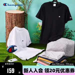 Champion冠军t恤男2025夏季新款美式纯棉情侣潮牌宽松休闲短袖女