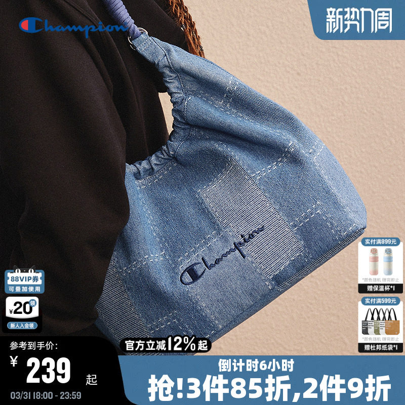 Champion冠军单肩包腋下包春季潮流休闲户外通勤托特包女时尚背包