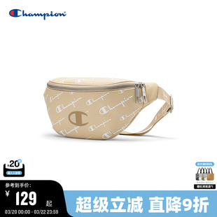 Champion冠军腰包满印老花女斜挎包情侣款休闲胸包男复古时尚通勤