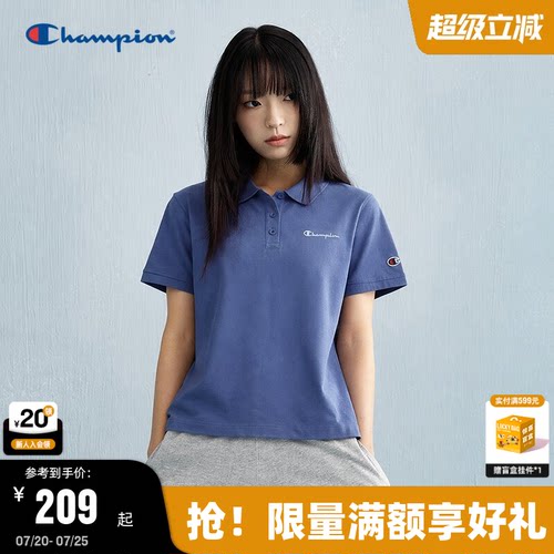 Champion冠军短袖POLO衫男女同款
