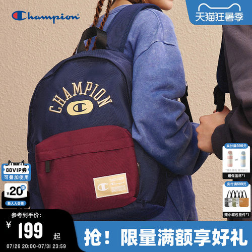 Champion冠军美式复古背包双肩包