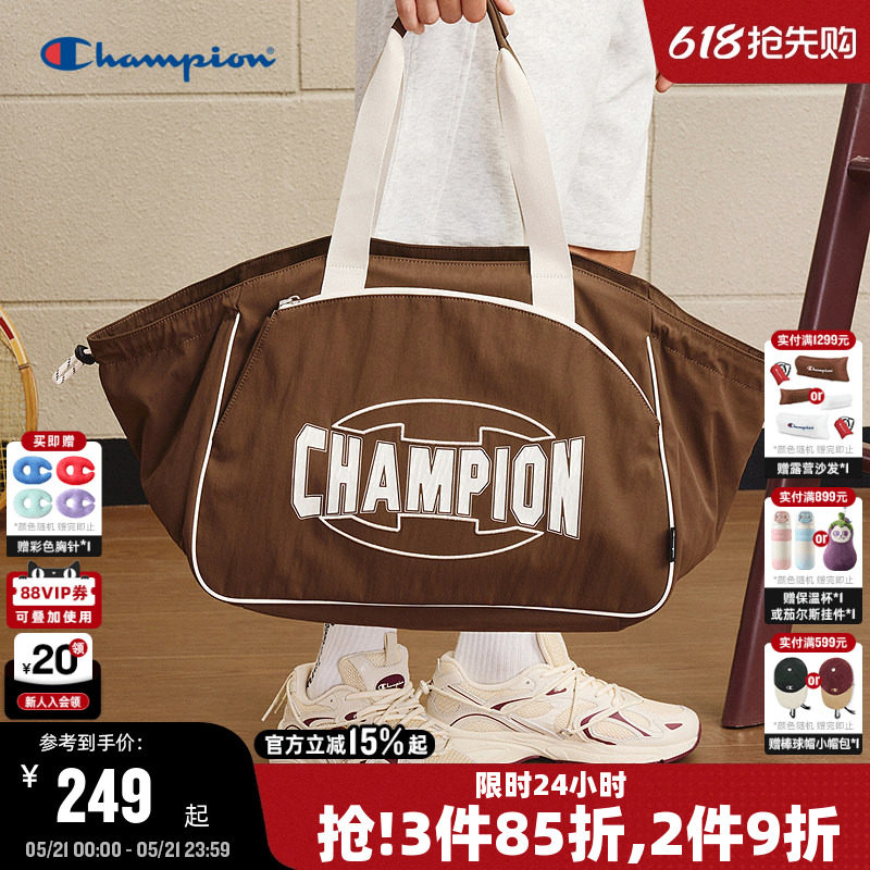 Champion冠军托特包2026夏季新款女轻量旅行单肩包男大容量健身包