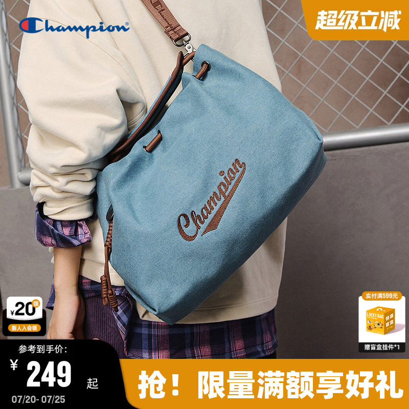 Champion冠军单肩包26夏季新款女大容量通勤斜挎包男时尚休闲背包