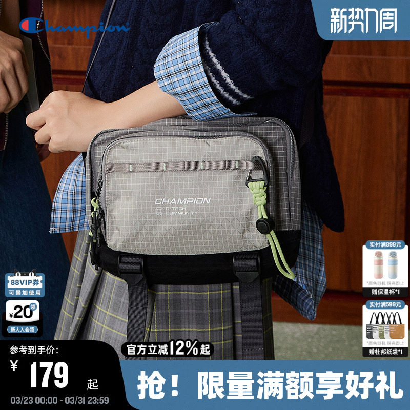 Champion冠军单肩包2026春季新款漫野小方包男女情侣潮流休闲斜挎