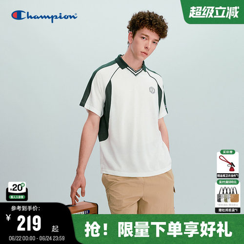 Champion冠军球衣风短袖polo衫