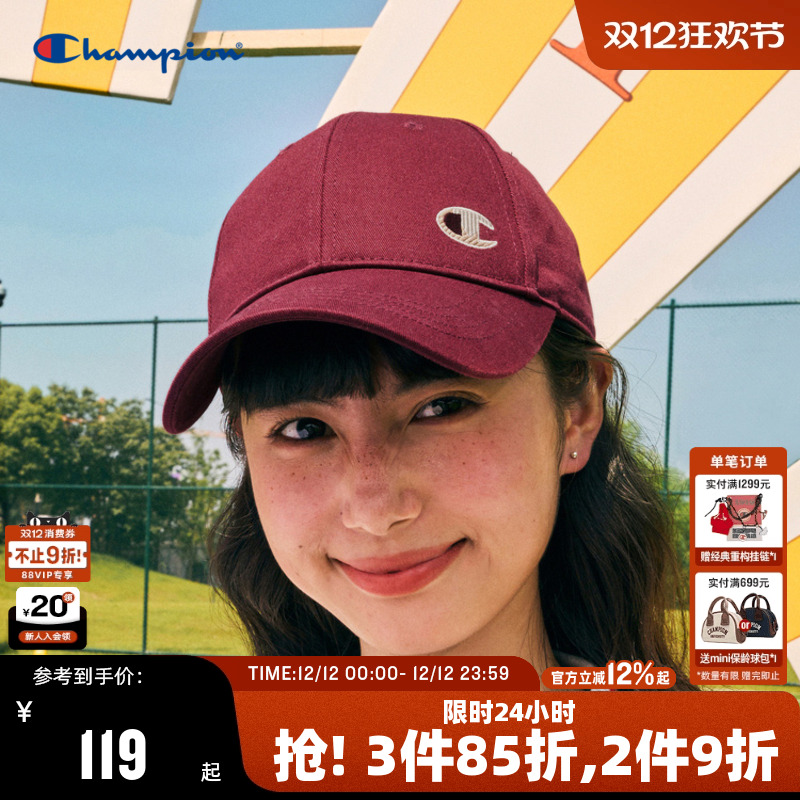 Champion冠军棒球帽情侣复古学院