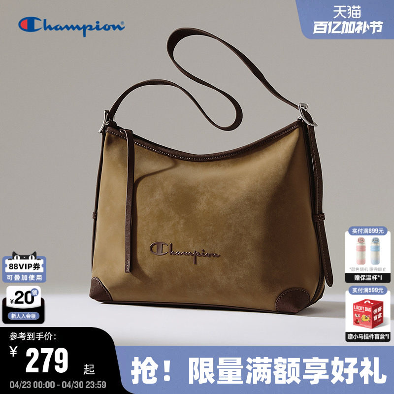Champion冠军腋下单肩包26春季新款女高级质感hobo包大容量斜挎包