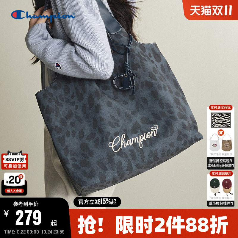 Champion冠军托特包2026秋季新款女大容量通勤单肩包男休闲手提包