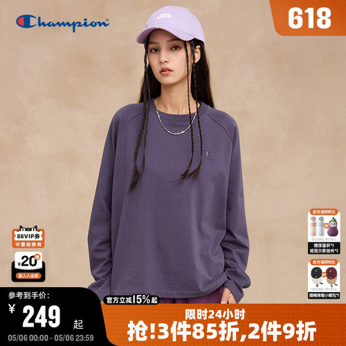 Champion冠军插肩袖长袖T恤女