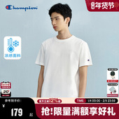 刺绣宽松潮圆领刺绣女 新款 凉感 Champion冠军情侣基础t恤25夏季
