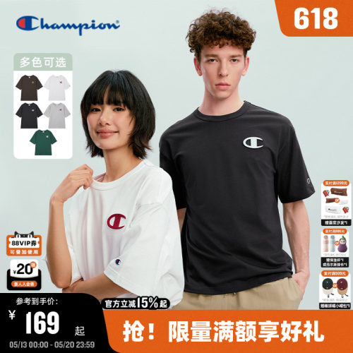 Champion休闲纯棉短袖T恤
