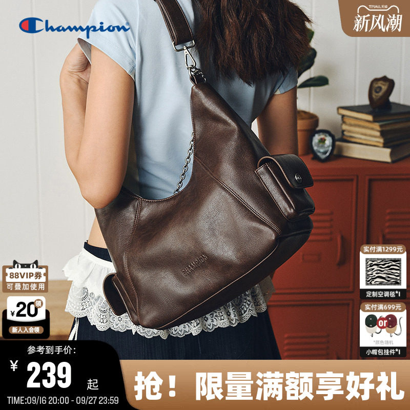 Champion冠军机车包单肩包图片