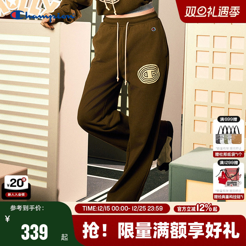 Champion冠军直筒裤女