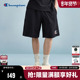 宽松美式 Champion冠军短裤 潮牌黑色五分裤 休闲裤 男夏季 纯棉运动裤