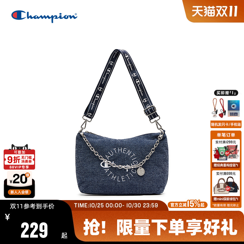 Champion冠军单肩包25秋冬新款幸运饼干包女款时尚潮流链条斜挎包