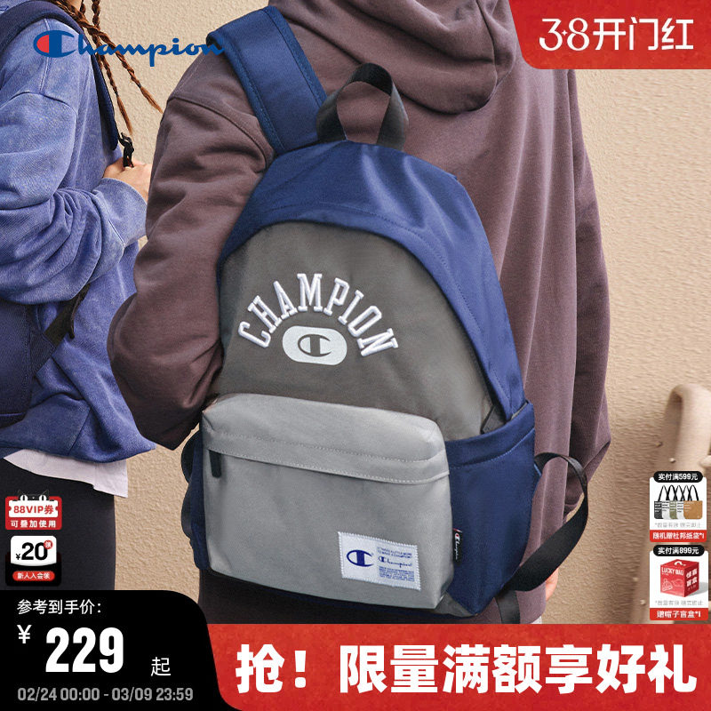 Champion冠军双肩包25秋冬季新款男运动休闲背包女大容量校园书包