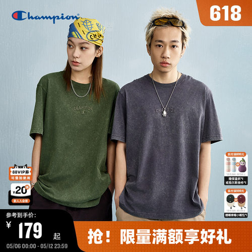 Champion冠军做旧短袖T恤