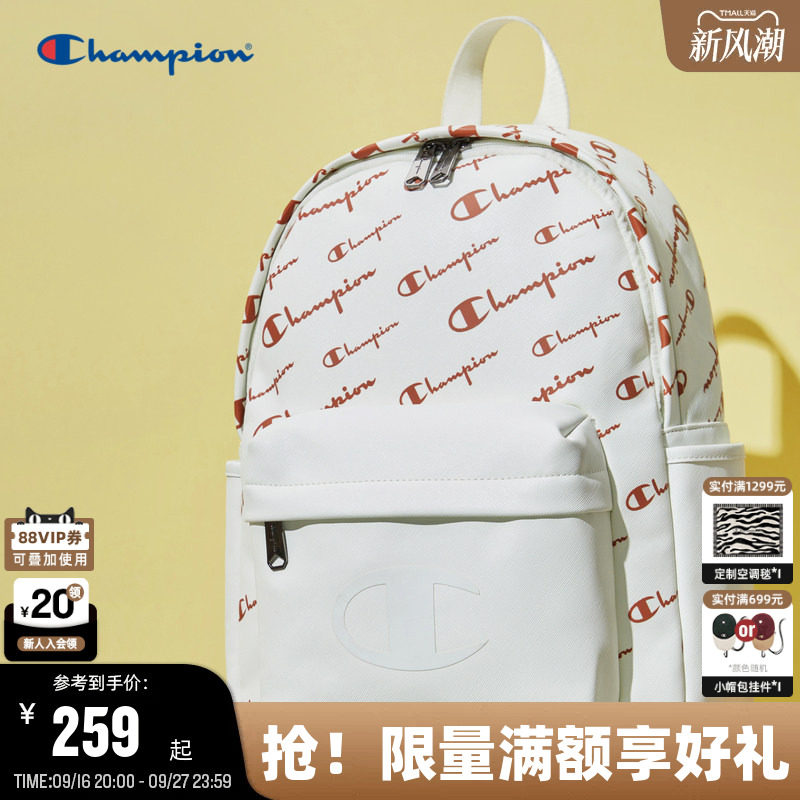 Champion冠军logo美式双肩包男女										