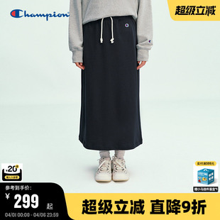Champion冠军针织半裙2026春季 休闲A字长裙校园风氛围感休闲 新款