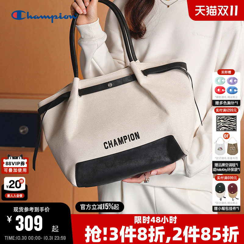 Champion冠军托特包2026冬季新款女大容量通勤手提包简约高级背包