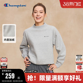 卫衣美式 加绒简约款 复古风 新款 Champion冠军半高领卫衣女2025秋季