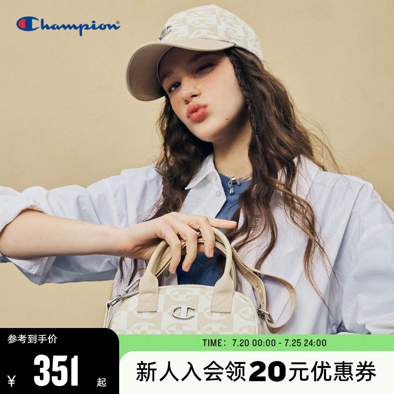 champion冠军保龄球包女包24春夏新款老花单肩手提包斜挎波士顿包