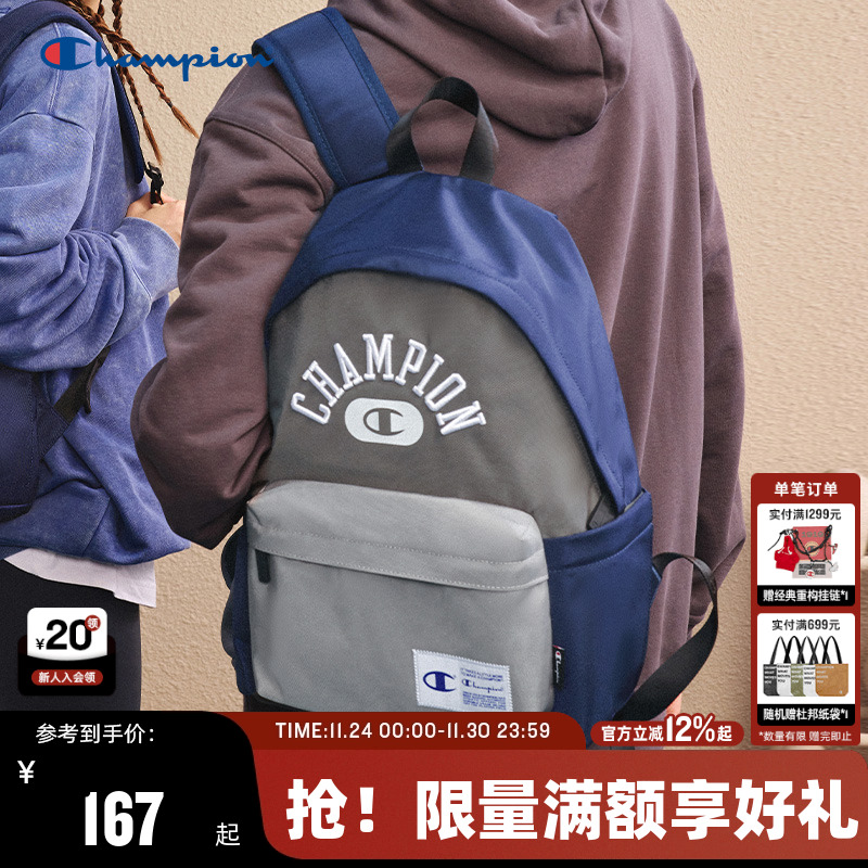 Champion冠军美式复古背包双肩包