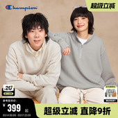 女半开襟纯色 新款 丁禹兮同款 Champion冠军半拉链翻领卫衣男26春季