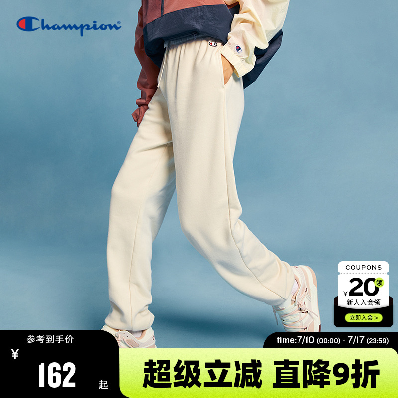 Champion冠军女士刺绣束脚卫裤