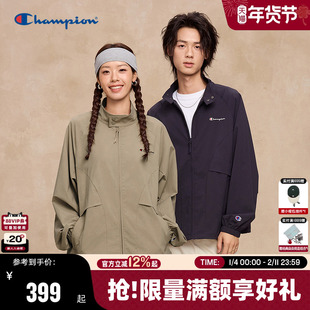 Champion冠军夹克外套男25秋季新款女开衫哈灵顿夹克工装风宽松