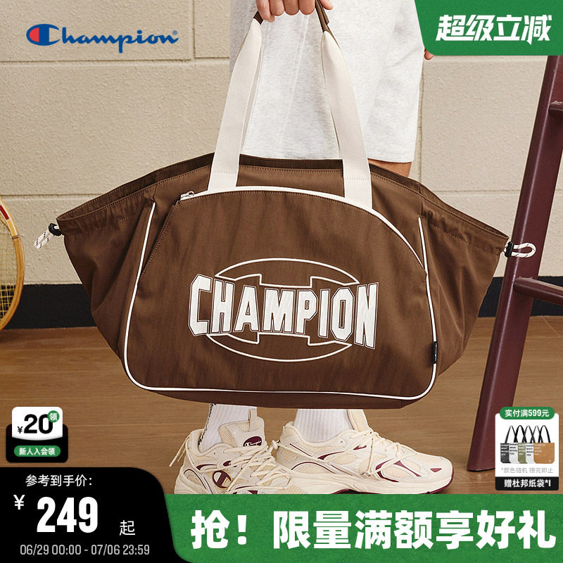 Champion冠军托特包2026夏季新款女轻量旅行单肩包男大容量健身包