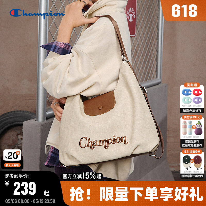 Champion冠军单肩包26夏季新款女通勤腋下流浪包大容量休闲hobo包
