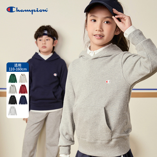 亲子经典 百搭小C刺绣连帽卫衣外套 25秋新款 Champion冠军男女童装
