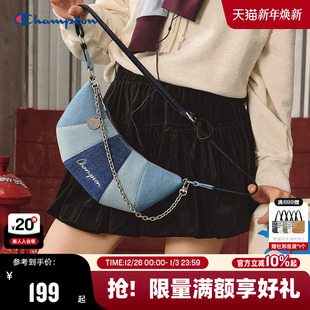 牛仔包 可颂包链条单肩包时尚 Champion冠军腋下包2025秋冬新款 女款